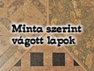 Minta szerint vágott lapok
